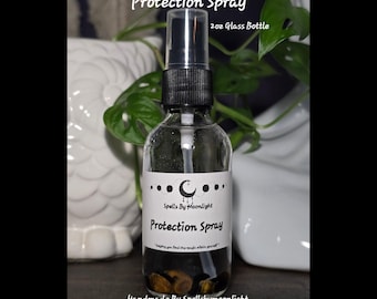 Protection Spray Intention Spray Crystal Infused Smudge Spray Cleansing Spray Protection Spray Witchy Gift