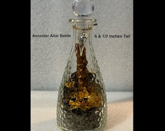 Ancestor Altar Bottle Ancestor Offering Work With Your Ancestors Dia De Los Muertos Offering Witchy Gift