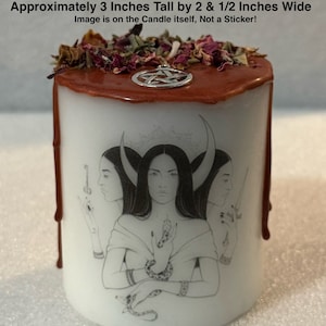 Hekate Altar Candle Hecate Candle Honor And Work With Hekate Goddess Candle afbeelding 1