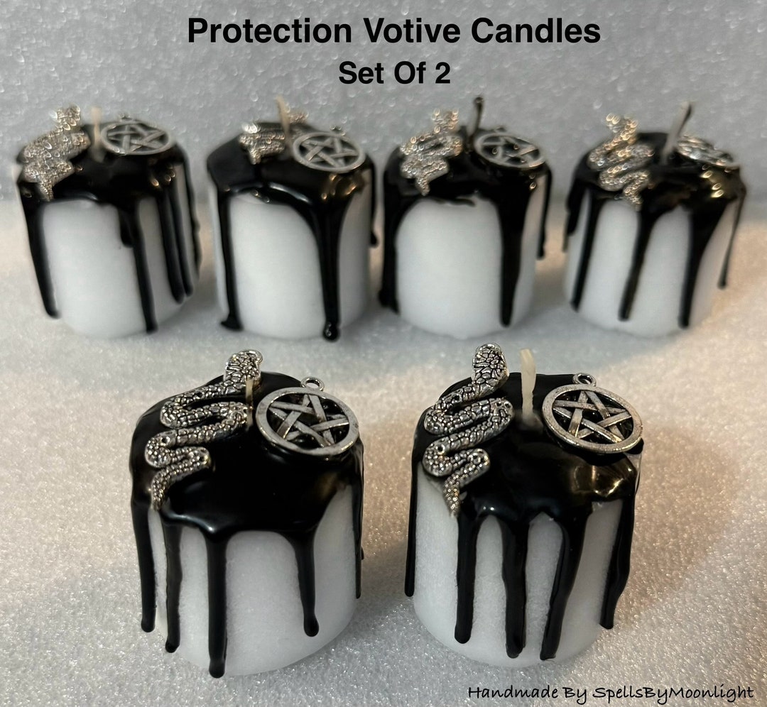 Protection Votive Candles Set of 2 Protection Spell Candles Etsy