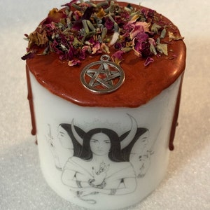 Hekate Altar Candle Hecate Candle Honor And Work With Hekate Goddess Candle afbeelding 3