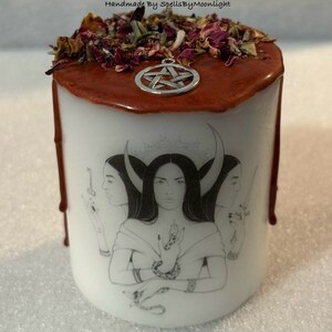 Hekate Altar Candle Hecate Candle Honor And Work With Hekate Goddess Candle afbeelding 2