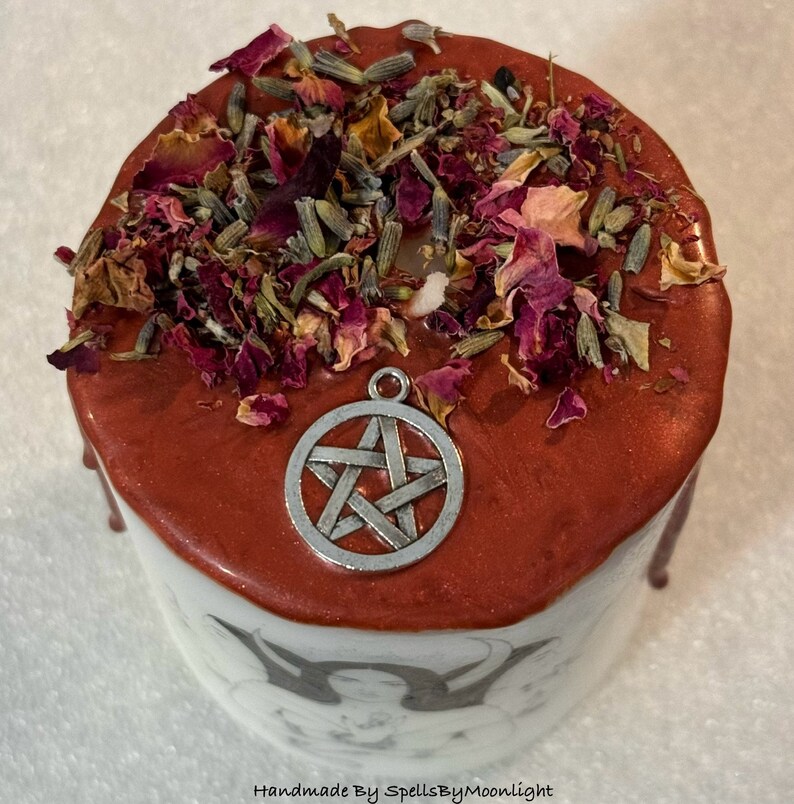 Hekate Altar Candle Hecate Candle Honor And Work With Hekate Goddess Candle afbeelding 4