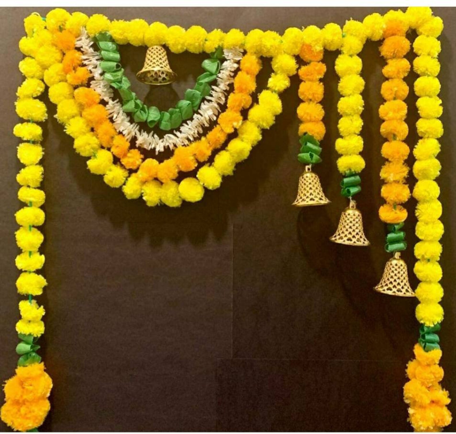 Indian Handmade Artificial Flower Door Valence Door Hanging Etsy