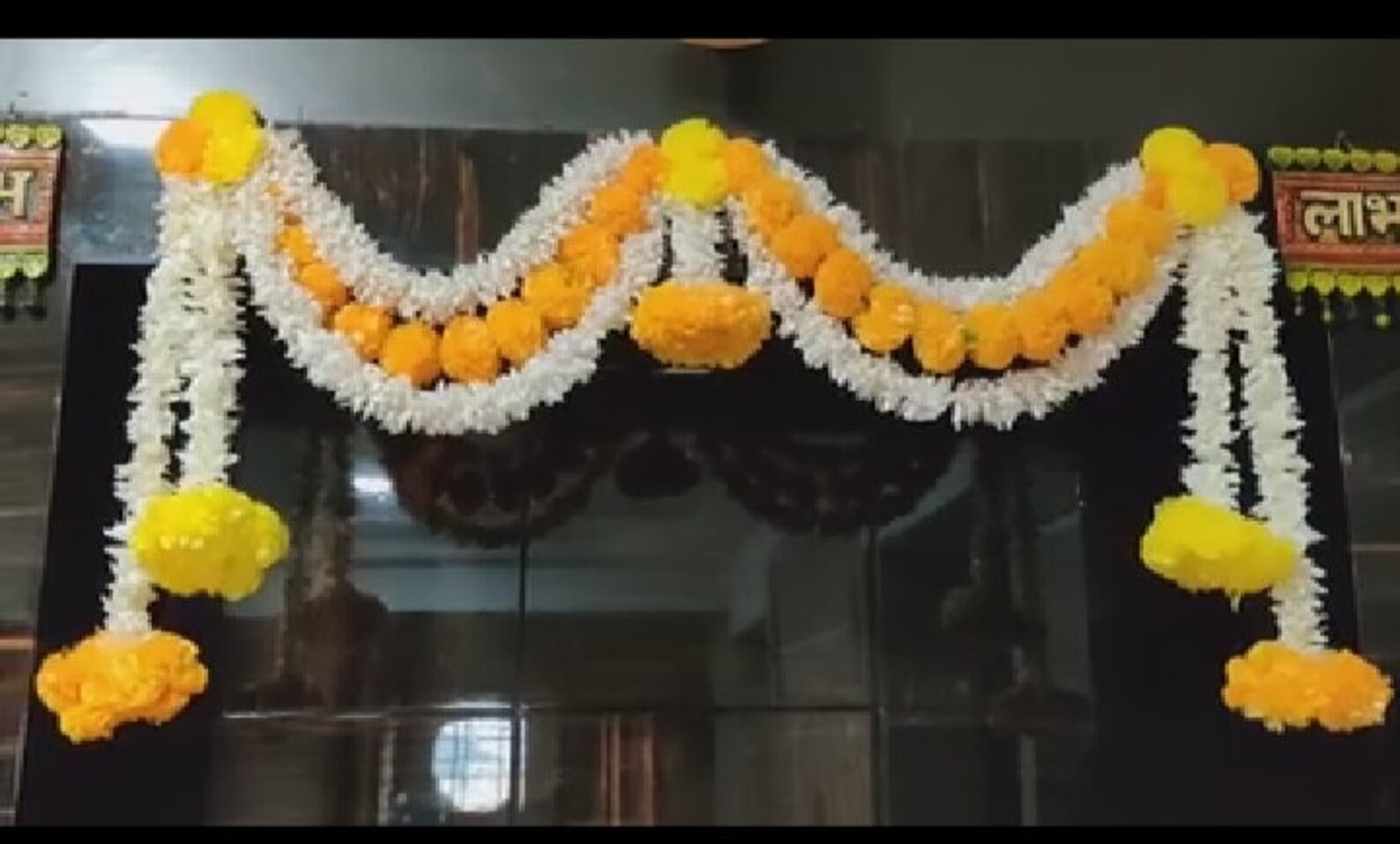 Indian Handmade Artificial Flower Toran Marigold Garland Door | Etsy