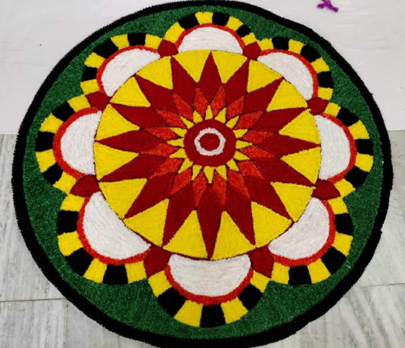Envío gratuito Rangoli mat weddingdécor floral mat vintage Etsy