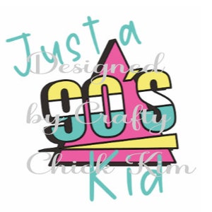 Solo un diseño PNG de sublimación para niños de los 90