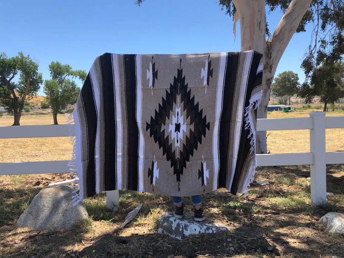Extra Thick MEXICAN Vintage Southwestern Heavy Duty Blankets / Etsy