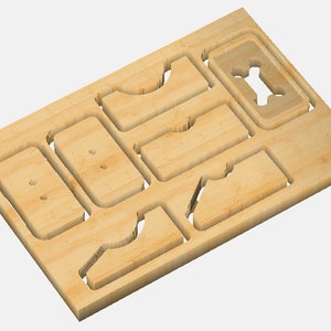 PLIK CNC: Uchwyt ścienny i stołowy na kij baseballowy. Shapeoko .c2d, .svg i .dxf