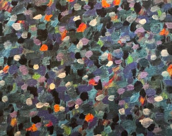 Liberty of London Pointillism Dark Blue Sold by the Half Yard