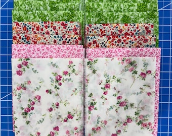 14 Pieces of  Liberty of London Tana Lawn 8" x 22"