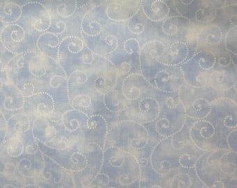 Marble Swirls by Moda Fabrics - Blue Tonal Blender - 100% Cotton Quilt Fabric - By the Yard