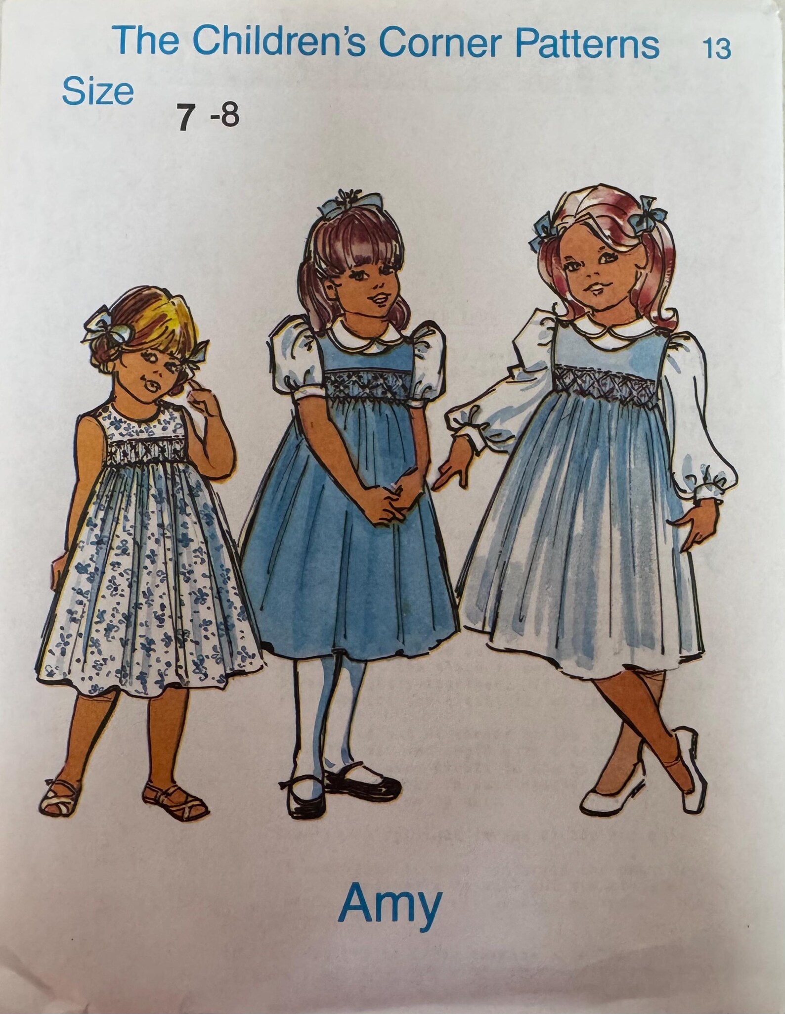 Children's Corner "amy" Pattern #13 Size 7 -8 - Etsy
