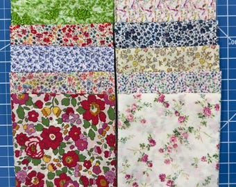 10 Piece Liberty of London Tana Lawn Fat Quarters 18" x 22"