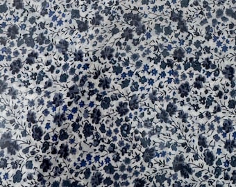 Liberty of London Tana Lawn Phoebe Blue Sold by the 1/2 Yard