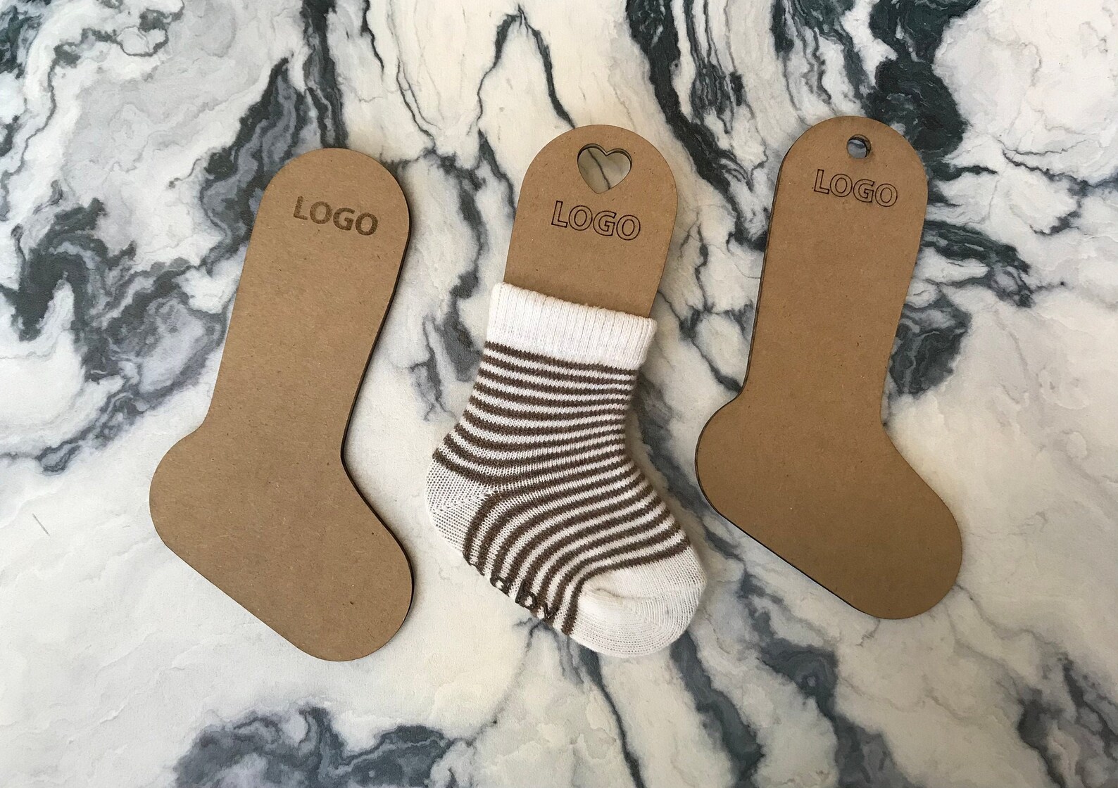 Bulk Custom Logo Baby/Toddler Cardboard Sock Insert for Etsy