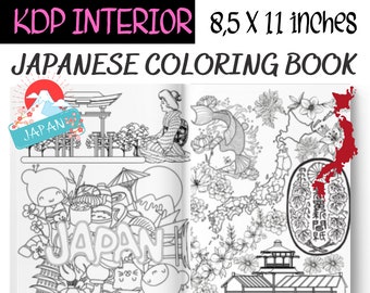 Download Coloring Book Kyoto Japan Hannari Kyoto Coloring Book Vol 2 Etsy