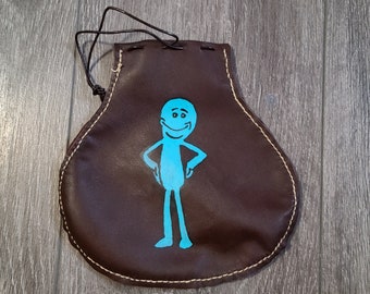 Mr. Meeseeks Leather Coin Bag