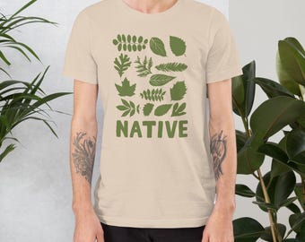 Native Plants T-Shirt | Maryland Native Tree Leaf Shirt | Botanical Tee