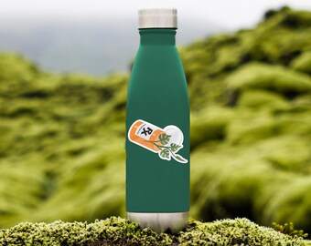 Plant Prescription Sticker | Plant Lover Monstera Laptop Decal | Funny Plant Parent Gift | Houseplant Water Bottle Sticker