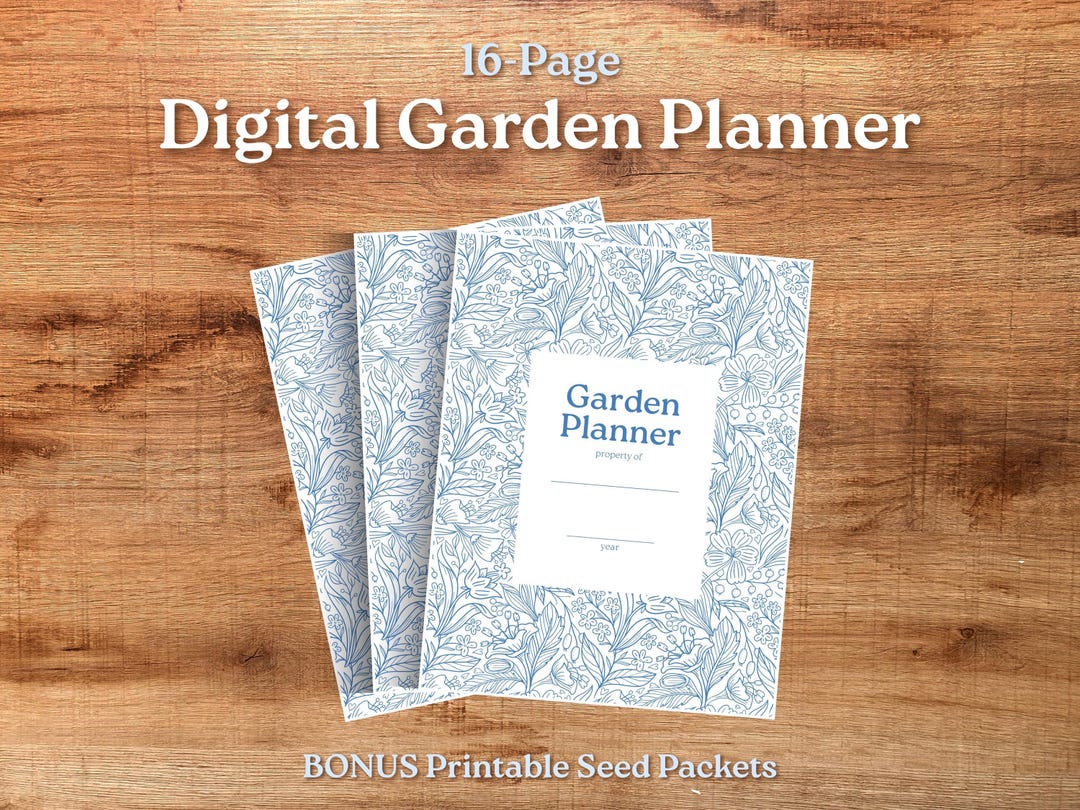Printable Gardening Planner | 16-page Garden Journal, Seed Starting Log ...