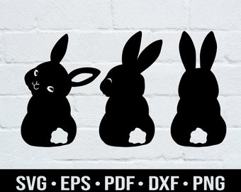 Download Three Bunnies Svg Etsy