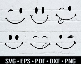Download Smiley Face Svg Etsy