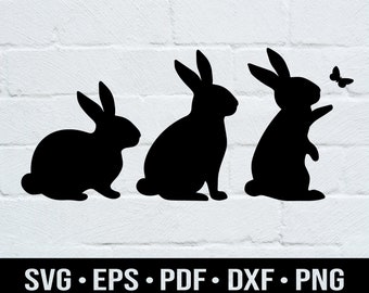Download Three Bunnies Svg Etsy