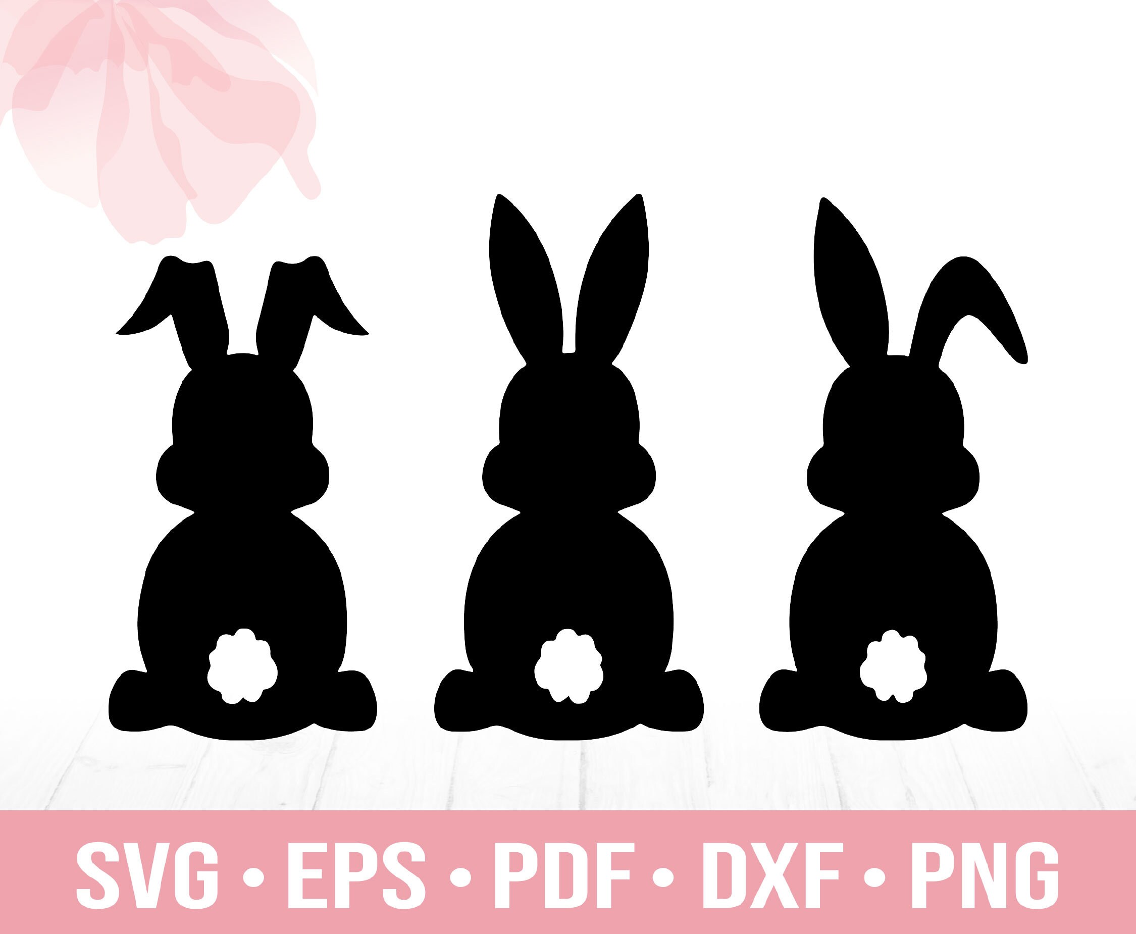 Ostern SVG Osterhase SVG Hase Silhouette Drei Hasen - Etsy