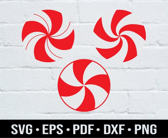 Peppermint Svg Red and white Peppermint Svg Peppermint | Etsy