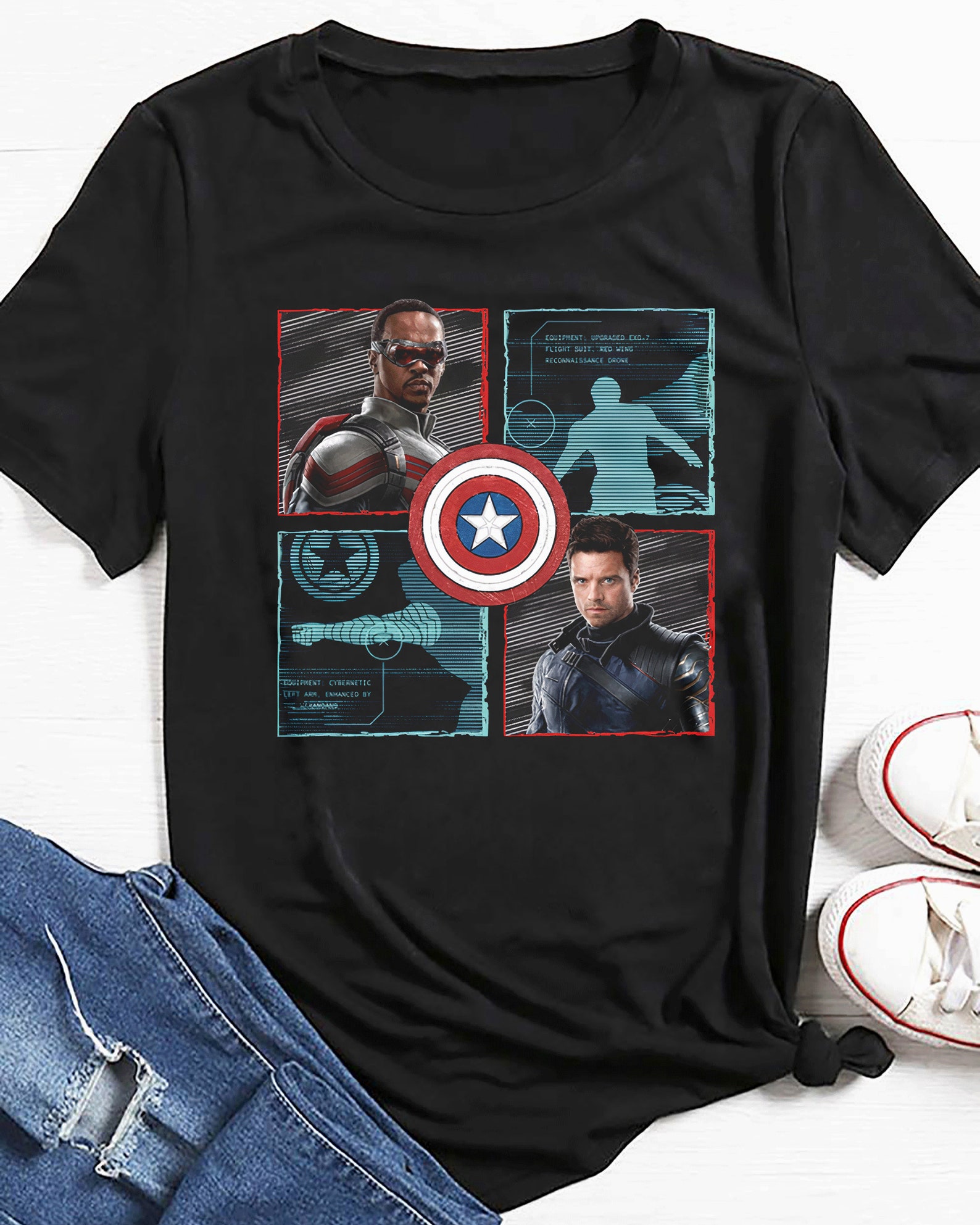 The Falcon and the Winter Soldier T shirt Movie 2021 T shirt | Etsy