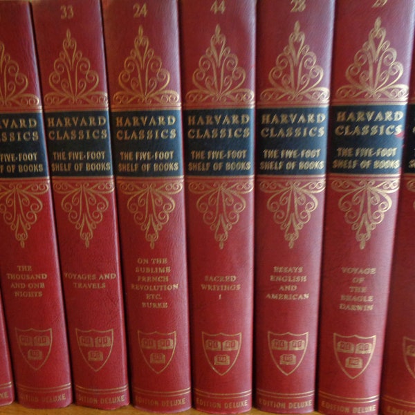 Harvard Classics Darwin | Arabian Nights | Philosophy | Voyages & Travels | Burke on the Sublime | Sacred Writings Poems  | Books for decor