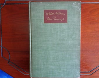 Whitman and Burroughs Comrades | First Edition | Illustrations | Relationship between the poet and the naturalist | American Literature