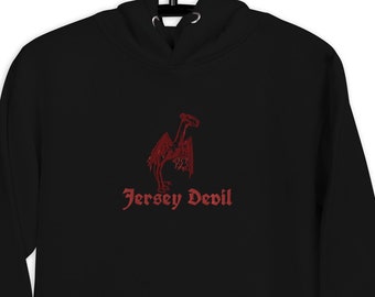 Jersey Devil Hoodie, Pine Barrens Jersey Devil, Mythical Creature Shirt,  Jersey Devil Shirt, Cryptid Hoodie Graphic Men Women Demon Shirt