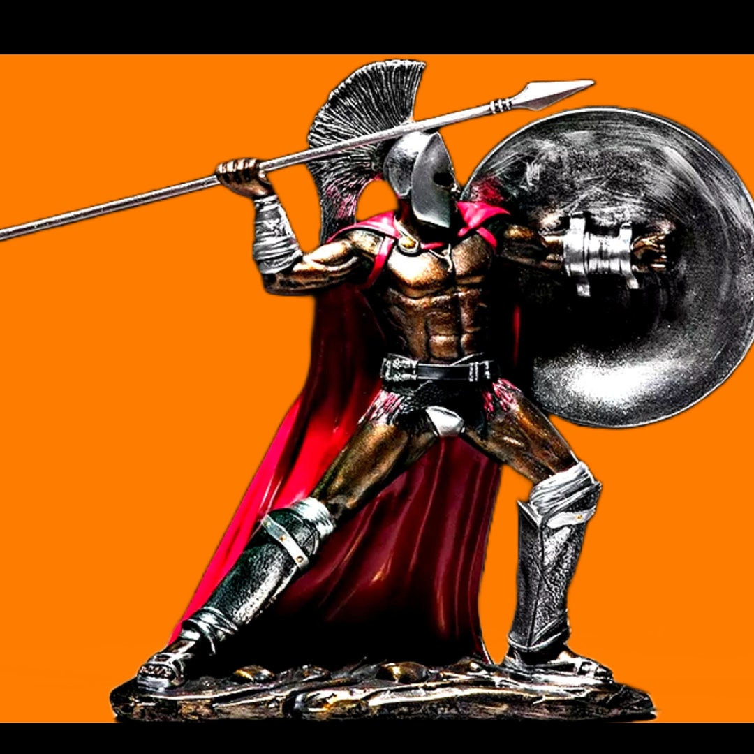 Spartan Warrior Statue Ancient Rome Home Decor Spartan Leonidas Statue