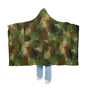 Jagd Camping Kuscheldecke Camouflage Geschenke geometrisch Camouflage Decke Fleece Plüsch, Militär Dad Ehemann Geschenk Outdoor Camping Überwurf