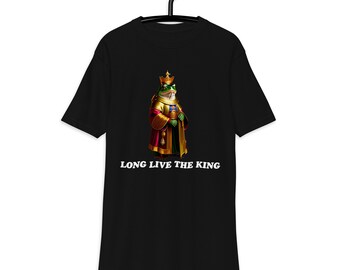 Pepe Frog camiseta, King Frog Pepe Meme Shirt, Funny Internet Meme Gift, Gift for Soulmate Colega, Meme Coin Shirt, Green Frog Meme Trend