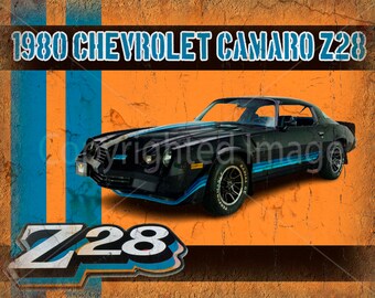 plaque métal Américaine CHEVROLET CAMARO 45th anniversary