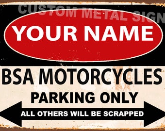 BSA Motorräder Händler Metall Schild Offiziell Lizenziert B.S.A Produkt /& ™ BSA