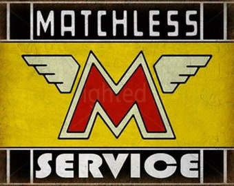 Matchless Motorcycles Workshop Garage Banner 