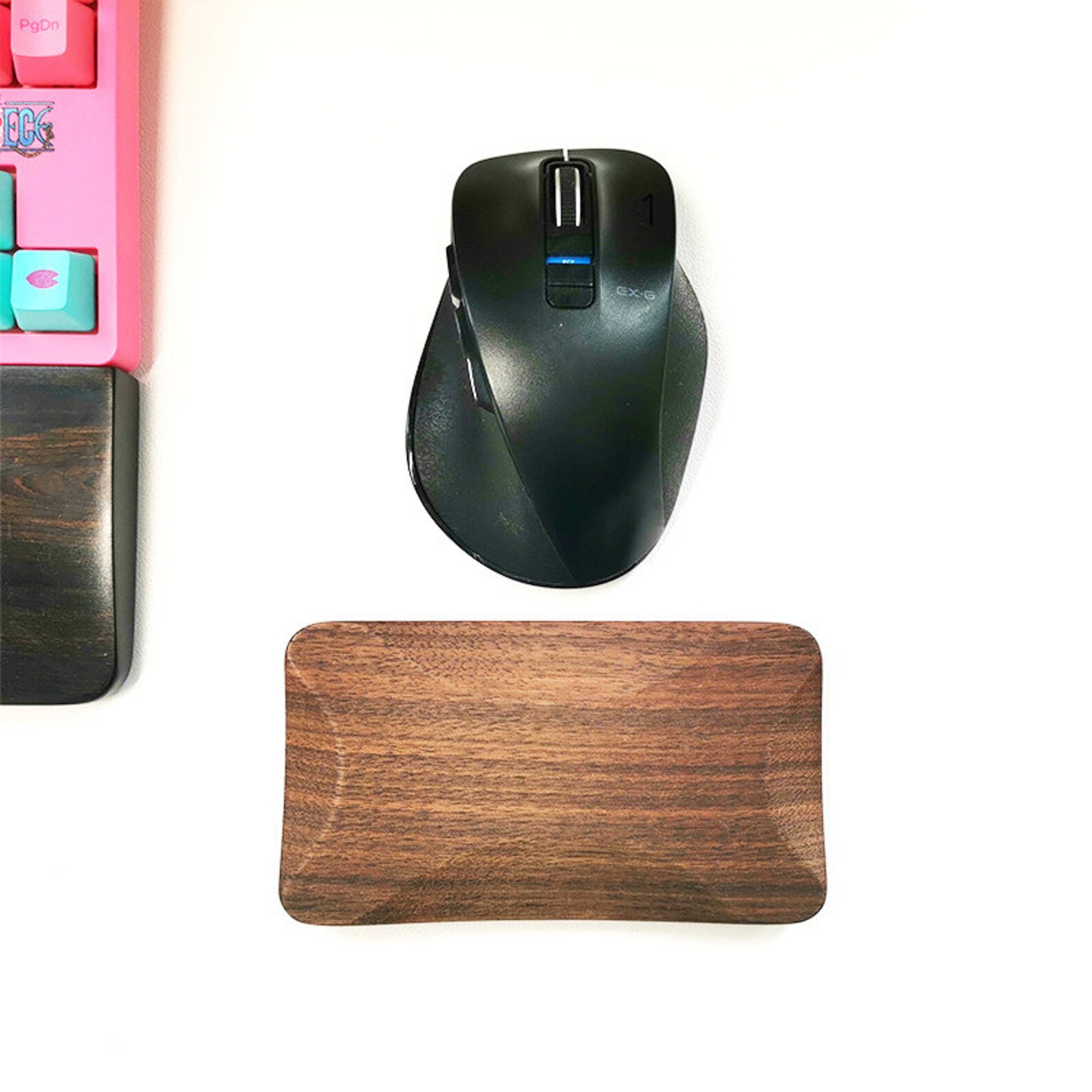 Wooden Mouse Wrist Rest l Walnut Wood Palm Rest pad l Etsy