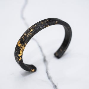 24K Gold Forged Carbon Fiber Bracelet