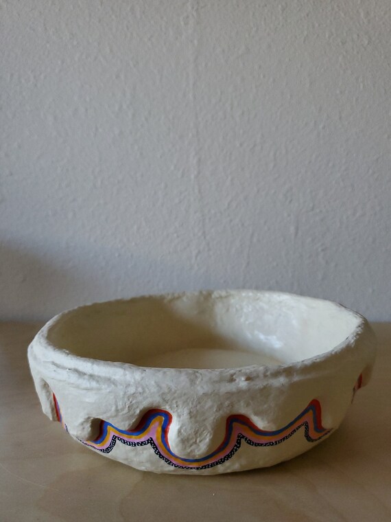 How to Paint an Air Dry Pinch Pot Bowl with Acrylic Paint, Pottery