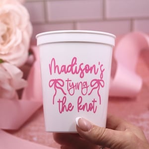Tazze personalizzate per addio al nubilato, decorazione per addio al nubilato, forniture per addio al nubilato Coquette, regalo per damigella d’onore
