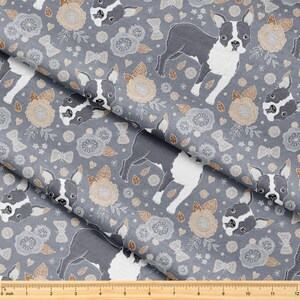 Womens Dress Boston Terrier Floral Polyester Satin Finish Vest Dress Womens Dress Boston Terrier Floral Polyester Satin Finish Vest Dress