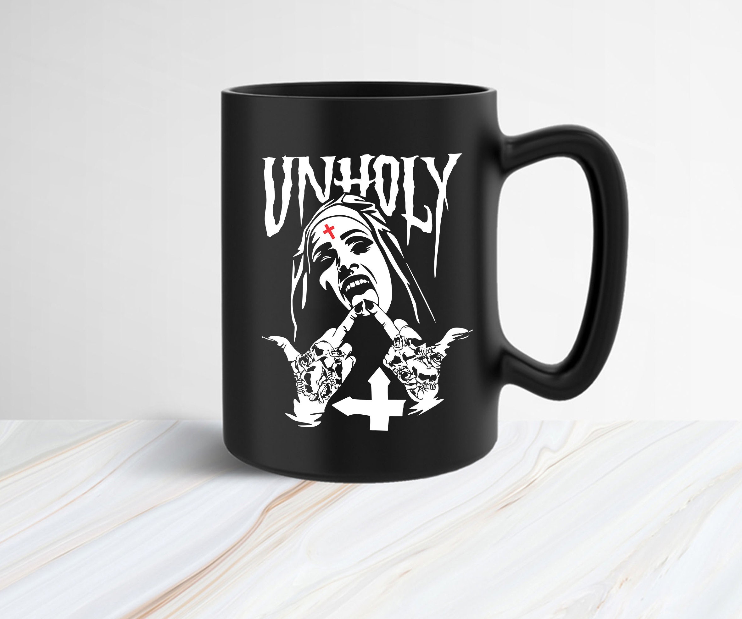Unholy Nun SVG Satanic Nun Unholy Ghost Halloween 2021 | Etsy