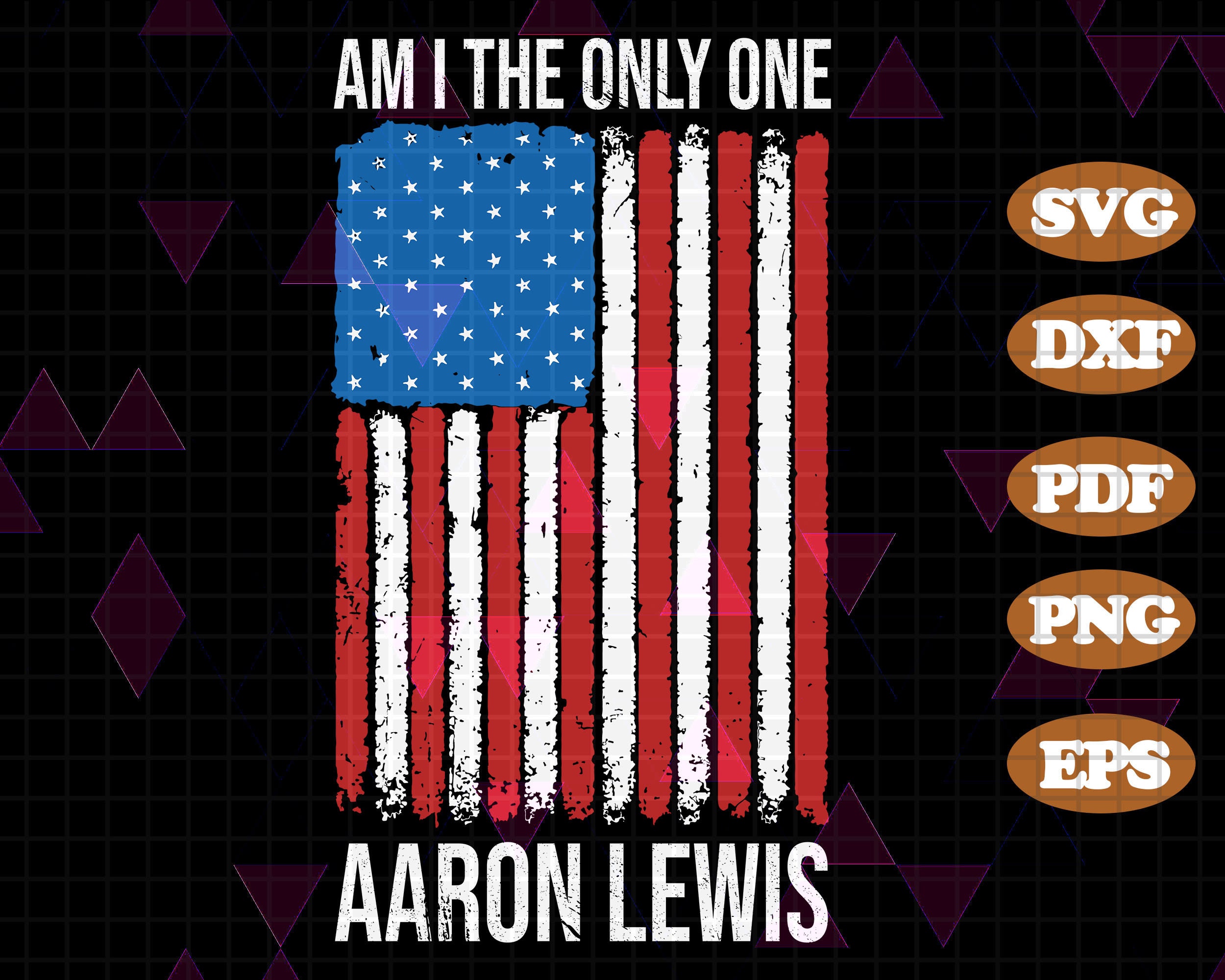 Am I The Only One Aaron Lewis Pngvintage America Flag4Th Of | Etsy