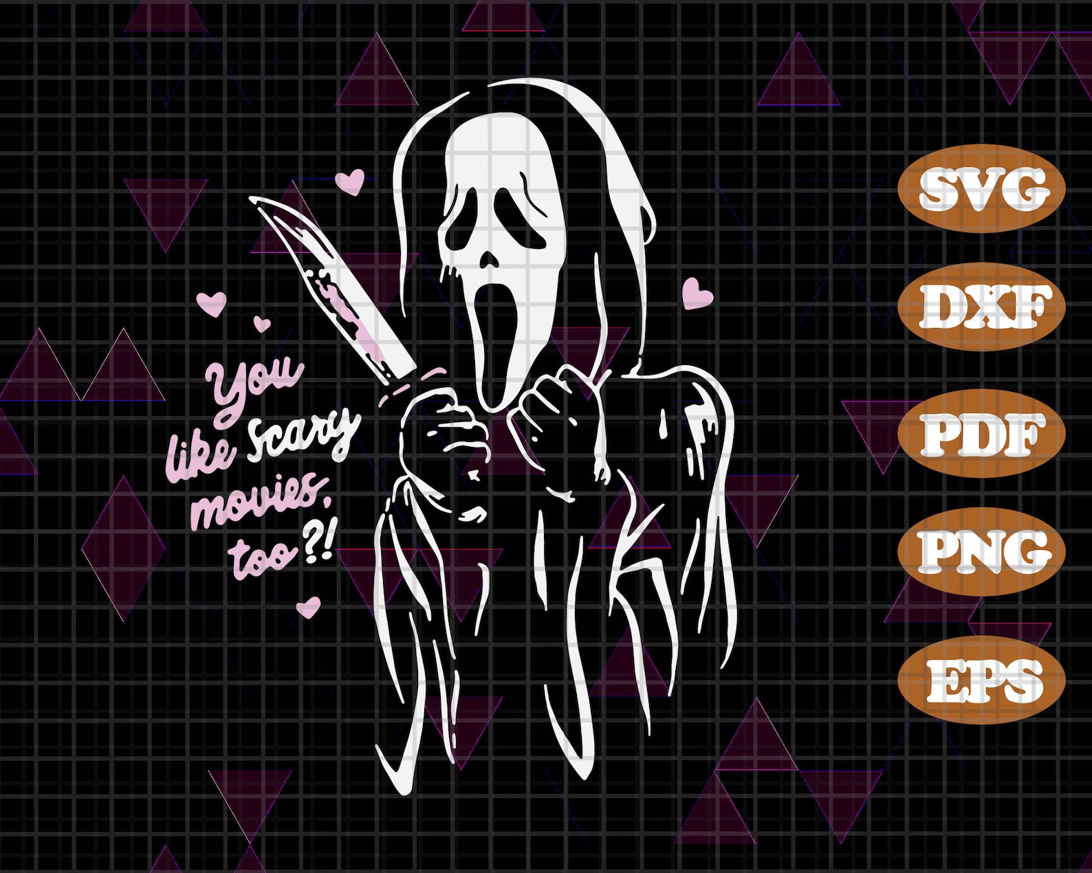 Scary Ghost SVG