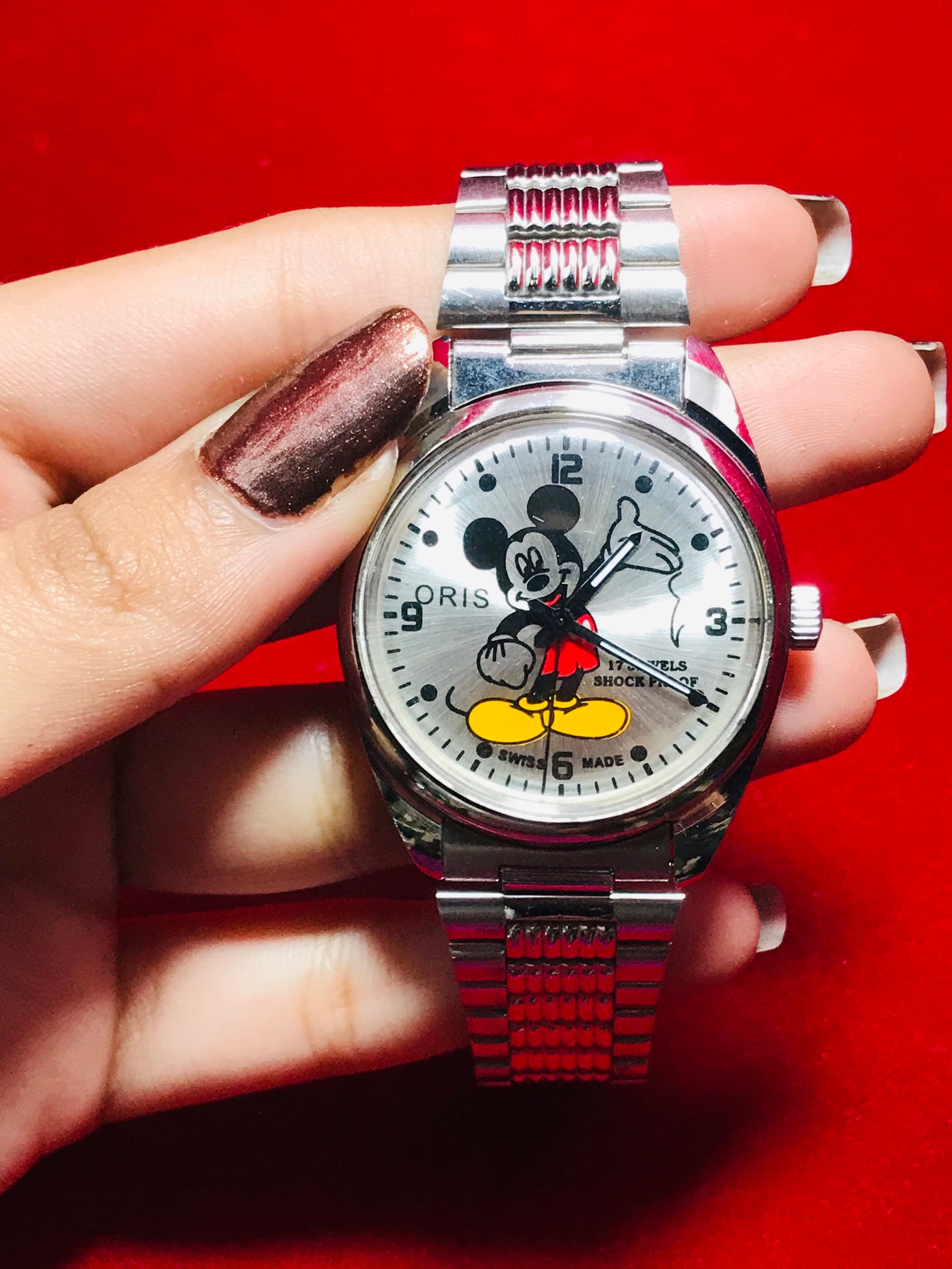 oris mickey mouse watch