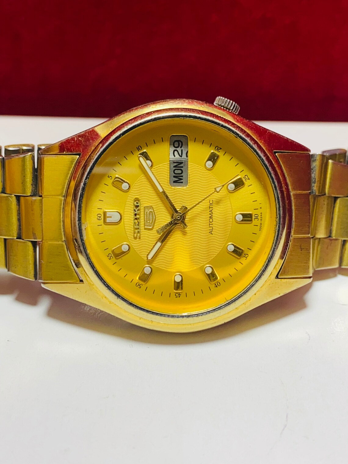 Vintage Seiko 5 Automatic 21 Jewel Movement No.7009 Day and Etsy